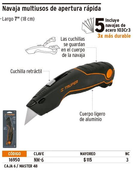 Cutter Retráctil 16950