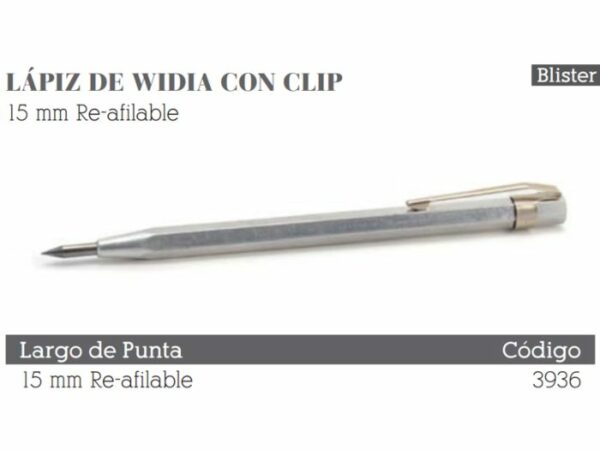 Lapiz Widia con Clip 120 mm. 3936