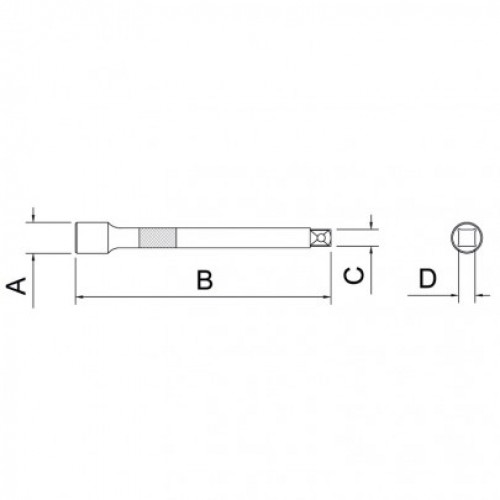 Extensión 127 mm.