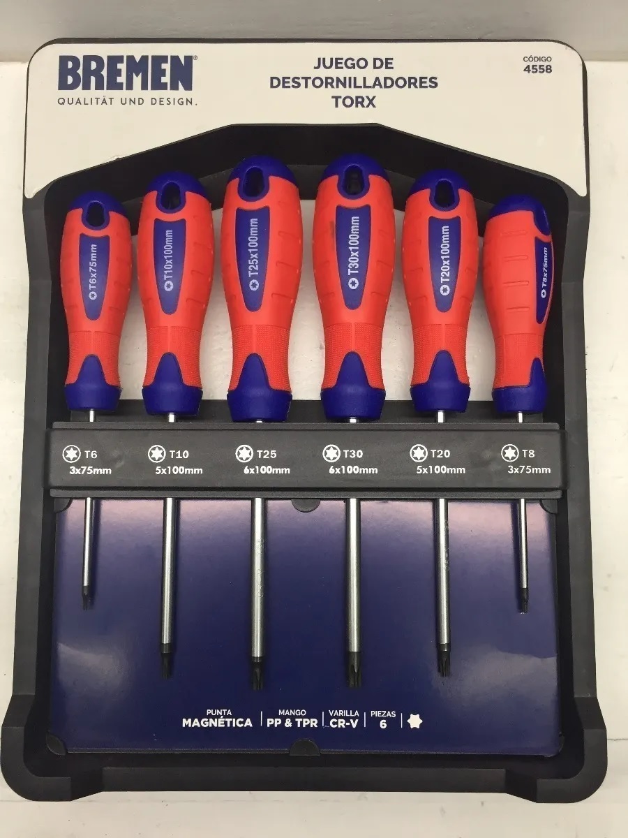Juego 6 Destornilladores Torx – 4558