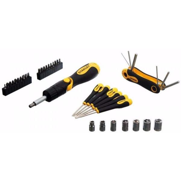 Set Juego Destornillador, Puntas, Llaves y Adaptador 73-999
