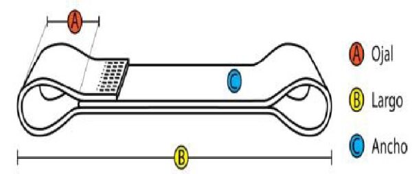 Eslinga Ojal-Ojal 4000 kg. 8 metros