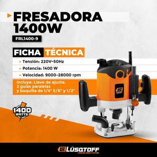 Fresadora / Router 1400W.
