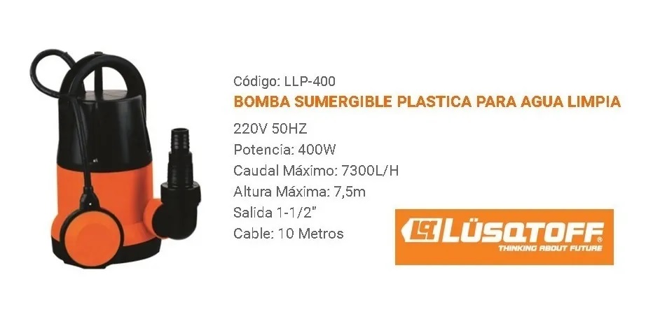 Bomba Sumergible 0,5HP