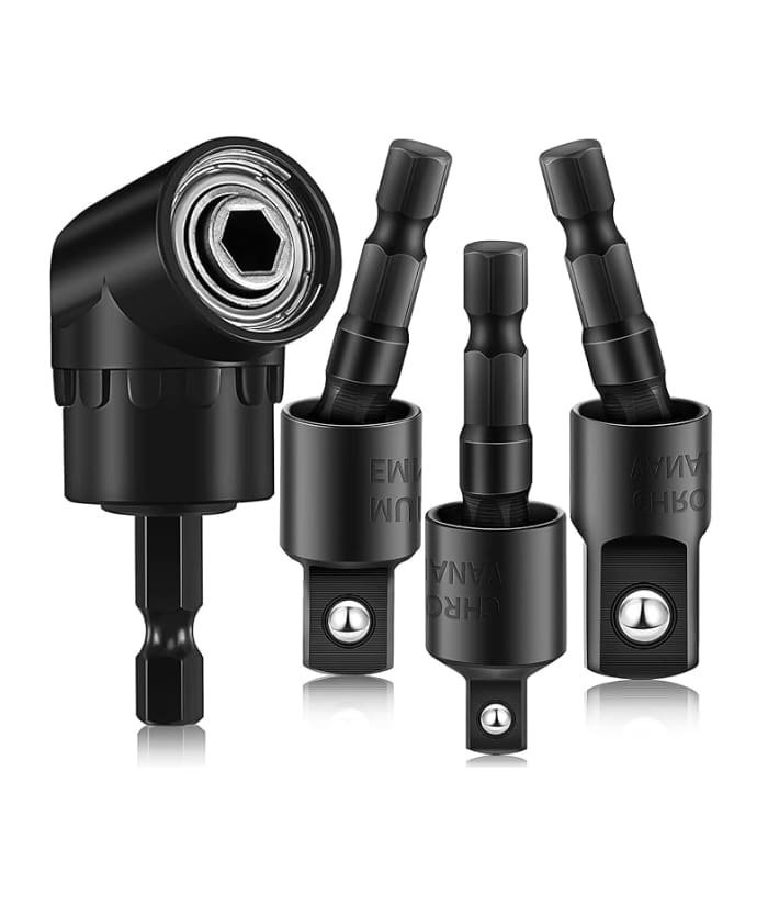 Cabezal Angular + Adaptadores 4 Pcs