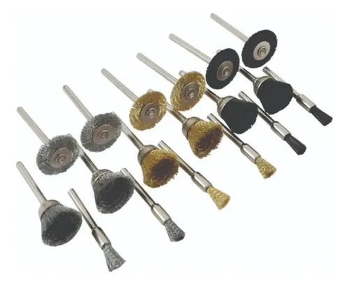 SET 18 Cepillos Para Mini Torno
