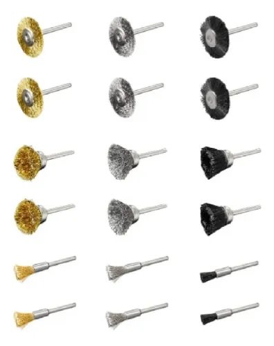 SET 18 Cepillos Para Mini Torno