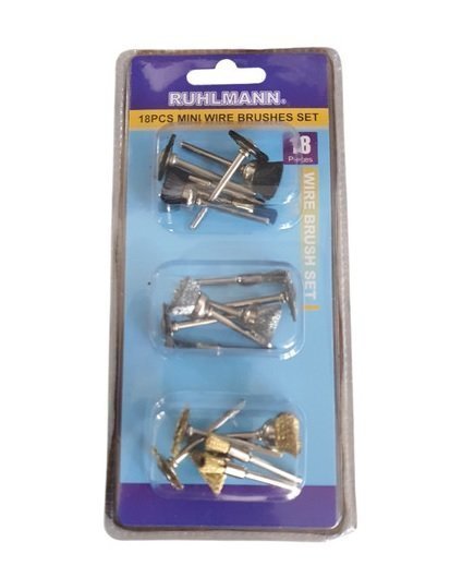 SET 18 Cepillos Para Mini Torno