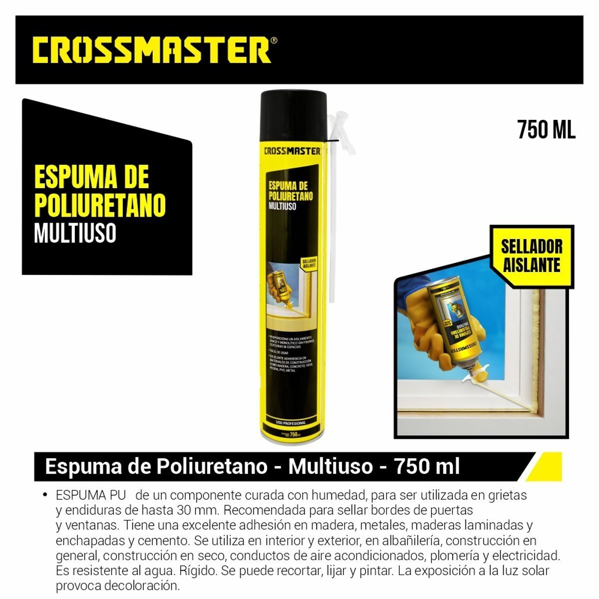 Espuma Poliuretano de 750ml