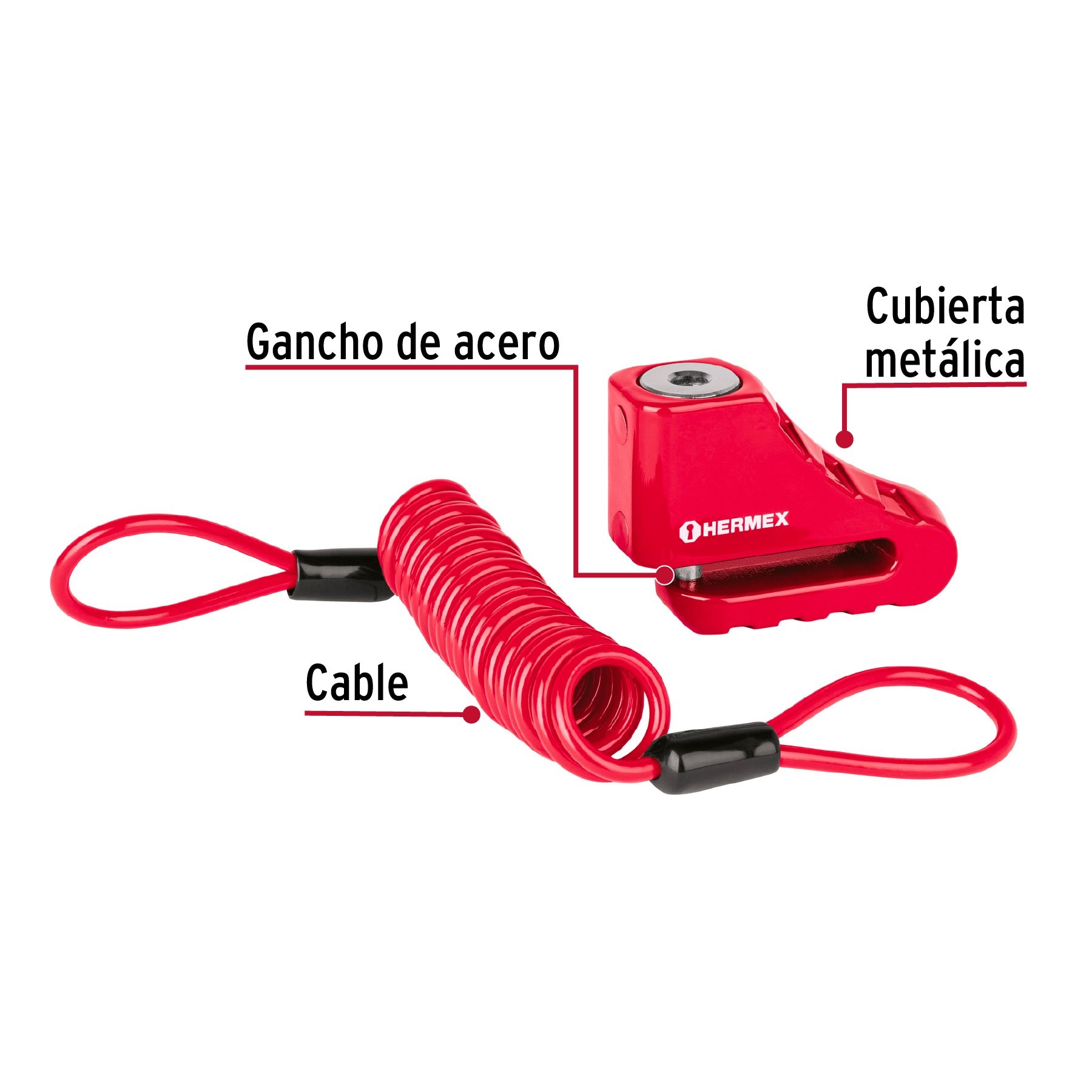Candado para Moto Perno de 10mm.