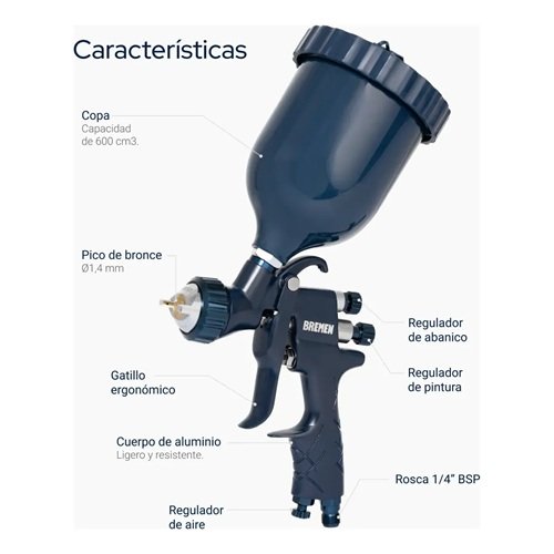 Pistola para Pintar HVLP
