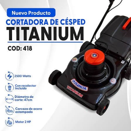 Cortadora de Césped con Canasto 2 HP