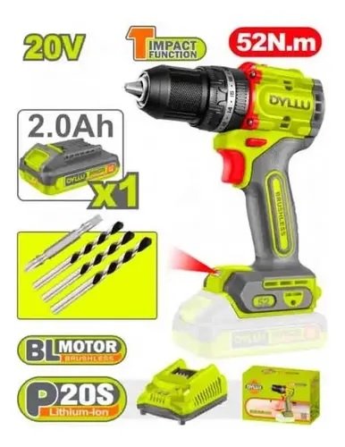 Taladro Percutor Brushless 20V