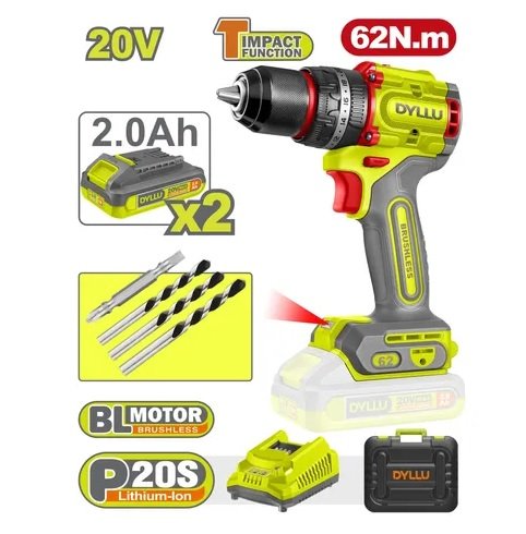 Taladro Percutor Brushless 20V