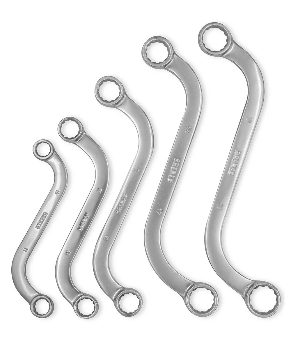 Juego 5 Llaves Estriadas Curvas Tipo “S”